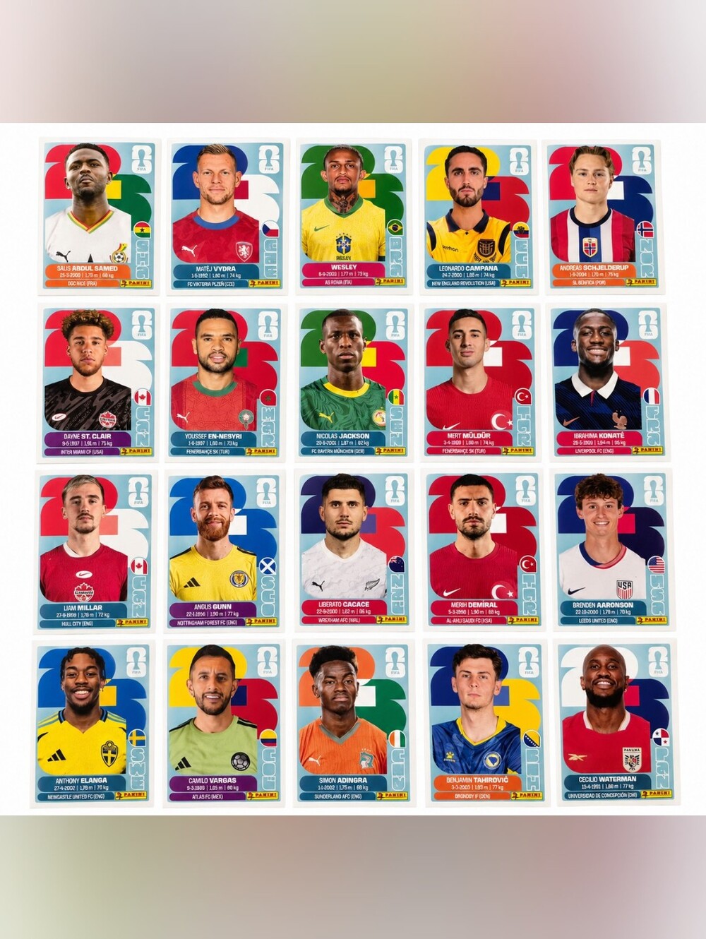 2026 FIFA World Cup Soccer Panini Stickers Bundle